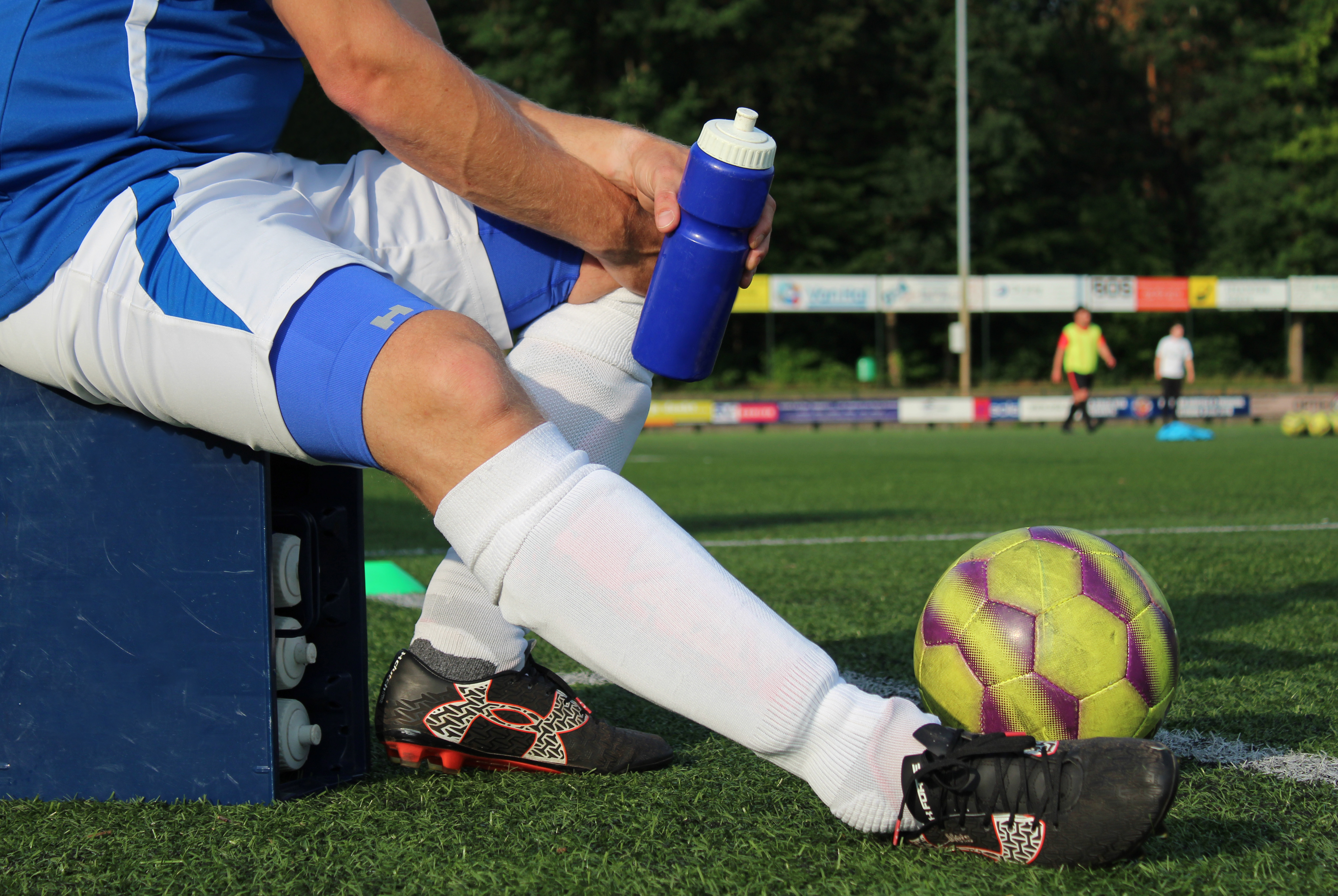 Voetballen met compressiekousen